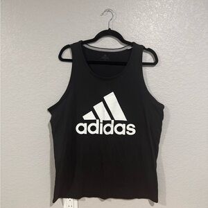 Adidas Black and White Performance Tank
